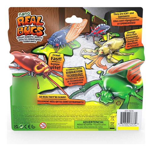Hexbug Nano Real Bugs - Paquete De 5 Figuras De Juguete De .