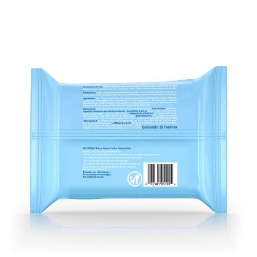 Toallitas Desmaquillantes Faciales 25 Piezas Neutrogena