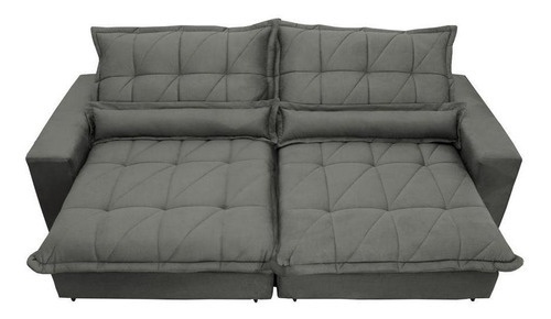 Sofá cama reclinable retráctil con bolsillo Inbox Soft 2.32 gris