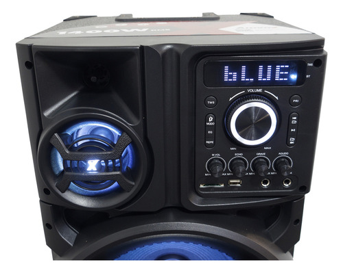 Caixa Som Amplificada Bluetooth Usb Tws 1400w Rms Microfone