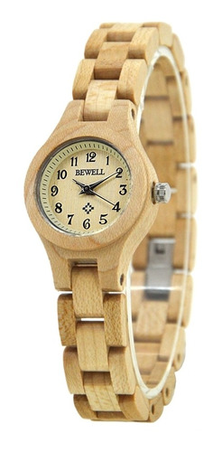 Bewell Zs-w123a Reloj De Pulsera De Madera Simple De Moda Re
