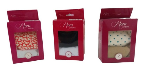 Mora Bombachas Culotte Less  Pack X 2 Mix Surtidos A019b