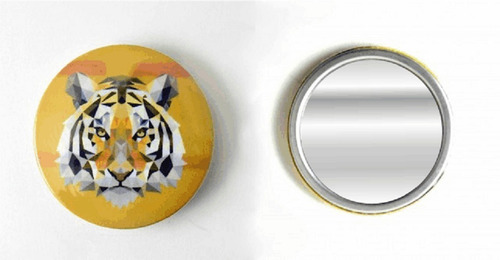 Button Espelho De Plástico (100 Unidades) 65mm