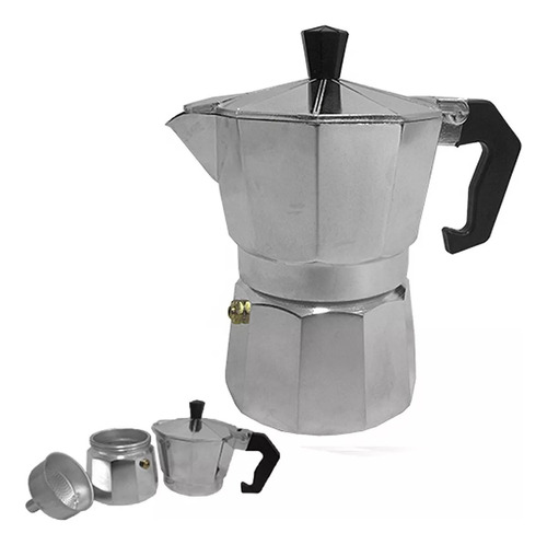 Cafeteira Moka 6 Xicaras Aluminio Reforçado - 300ml