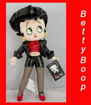 14 Betty Boop Posable Suave Cuerpo Biker Muñeca Coleccionab