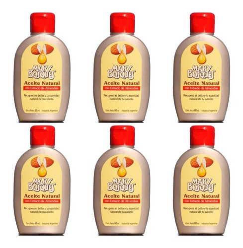 6 Mary Bosques Aceite Natural De Almendras 60ml - 3c