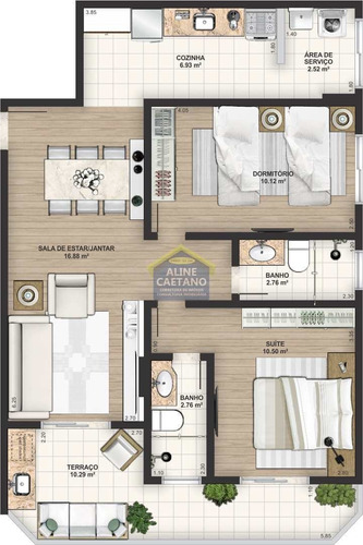 Ultima Unidade 2 Dorms, Caiçara - R$ 381 Mil - Vesa5103
