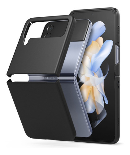 Funda Para Samsung Galaxy Z Flip 4 Ringke Slim Delgada Color Black ( Negro)