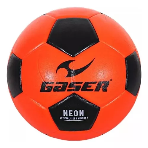 Balón Futbol Gaser Laminado Quetza Profesional No. 5 Color Naranja con Azul