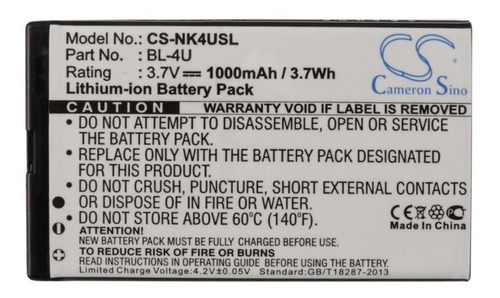 Bateria Nokia Bl-4u Cameron Sino 8800 C5-03