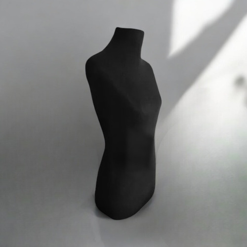 Maniqui Busto Forrado Talle 42 Al 48 Con Base Negro 44