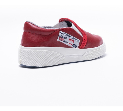 Imagen 3 de 8 de Zapatilla Pancha Toy Roja Vinilo (talle 20 Al 26) Art 3319r