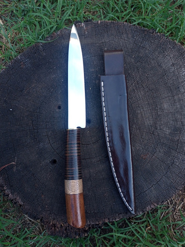 Cuchillo Artesanal Acero Inox 420 Mov Marrón