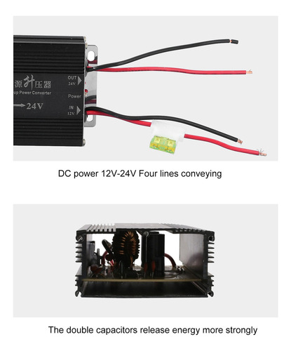 . Conversor De Tensão De Reforço Para Carro De 10a 12v A 24v