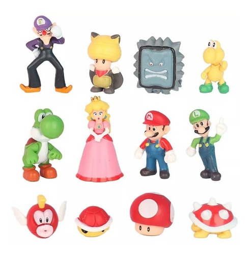 Imagen 2 de 6 de Super Mario Bros Set 48 Figuras