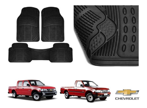 Tapetes Uso Rudo Chevrolet Luv 2001 Rubber Black Original