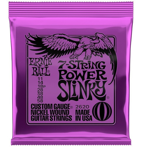 Encordado Ernie Ball Eléctrica 7 Cuerdas 011-058