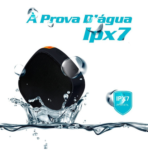 Imagem 5 de 8 de Caixa De Som A Prova D'agua Portátil Com Bluetooth Sem Fio