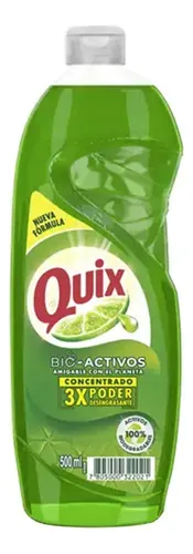 Pack X5 Quix Lavaloza Concentrado Bio Activos 500ml Limon