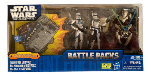 The Hunt For Grievous Star Wars Battle Pack 3 Figuras 2011 (Usado)