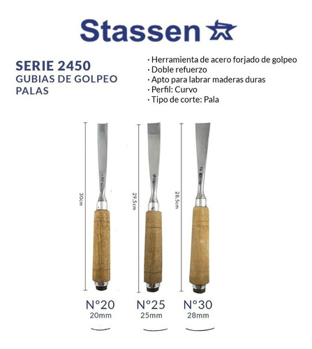 Gubia De Golpeo Stassen Serie 2450 Profesional Microcentro