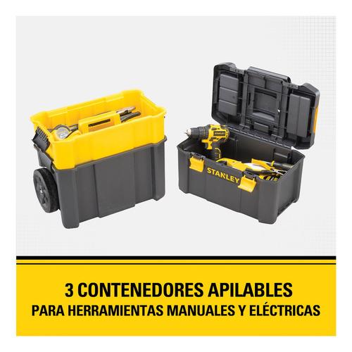 Caja Para Herramientas 3 En 1 Stst18631 Stanley Negro