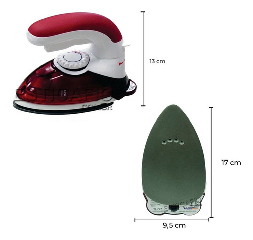 Imagem 2 de 4 de Mini Ferro Para Viajem Vaporizador De Roupa Westpress W777