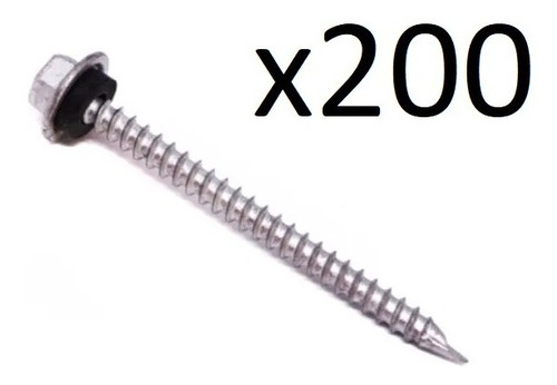 Tornillo Punta Espada 10x2 - 1/2 Hexagonal C/golilla 200pz