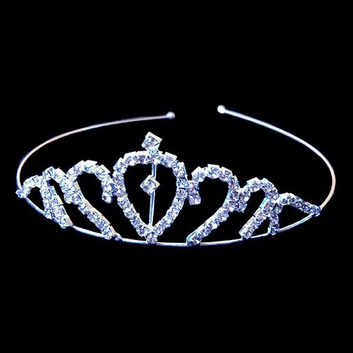 Imagen 1 de 2 de Coronita Tiara Chica Strass Brillos Ideal Cumpleaños Niñas