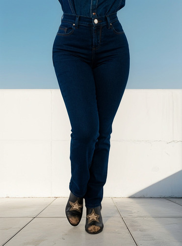 Pantalon Vaquerocorte Recto De Mujer Talla 7 Y 9