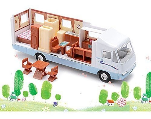 Haptime 76 Cool Mini Motorhome Toy Diecast Tireback Vehiculo