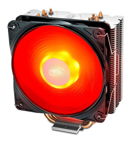 Imagem 1 de 5 de Cooler Para Processador Deepcool Gammax Intel Amd Led Red Nf