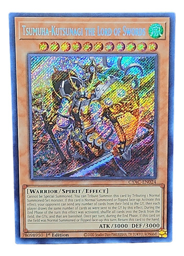 Tsumuha-kutsunagi The Lord Of Swords Yugioh! Inglés Secret 