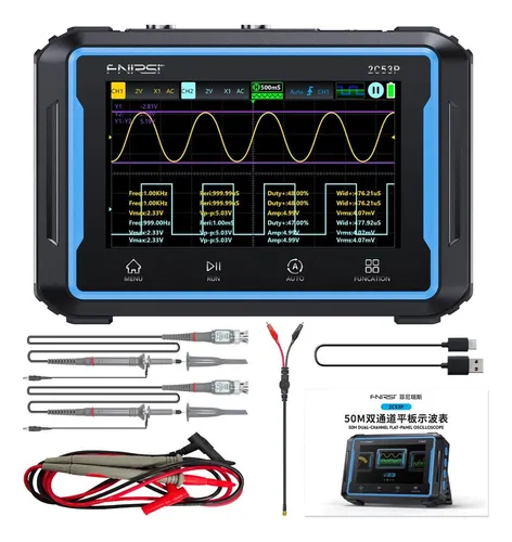 Osciloscopio Tablet Fnirsi 2c53p 50mhz 2 Canales 3 En 1