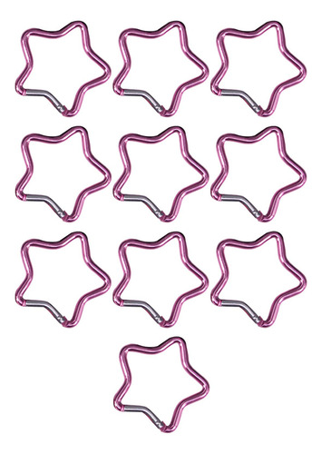 2 Mosquetón Con Forma De Estrella De Cinco Puntas, Rosa