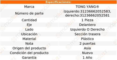 Tolva Salpicadera Delantera Secc Tra 320i Xdrive 13