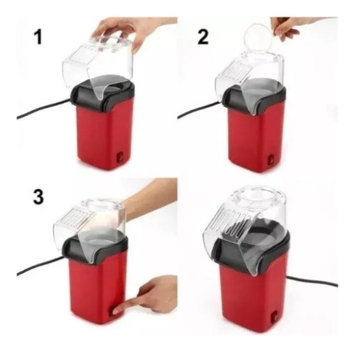 Maquina Cabritas Popcorn 1200w 3 Minutos Libre De Aceite