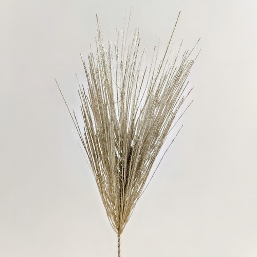 Folhagem De Natal Champanhe 36x11cm Haste Luck