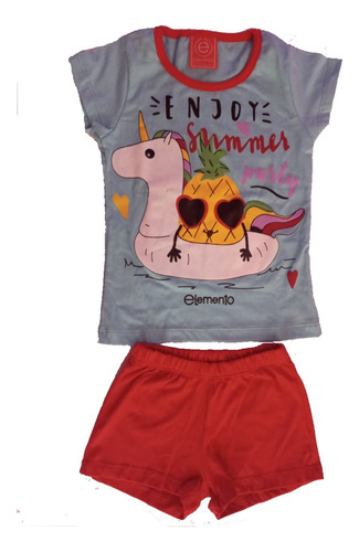 Pijama Niños Marcas Elemento Y Roko´s - Verano - Algodón