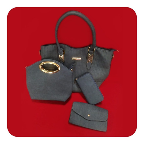 Imagen 1 de 1 de Set Bolsa Grande + Bolsa Mediana + Cartera + Organizador Hgr
