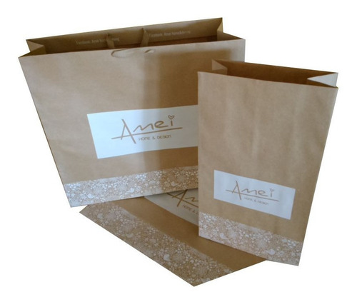 Bolsas Papel Baratas Kraft Marron Impresas