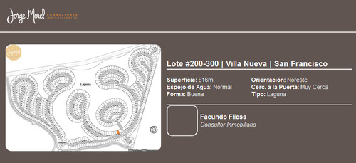 Lote Laguna #200-300 - Villa Nueva - San Francisco - 816m2 #id 6392