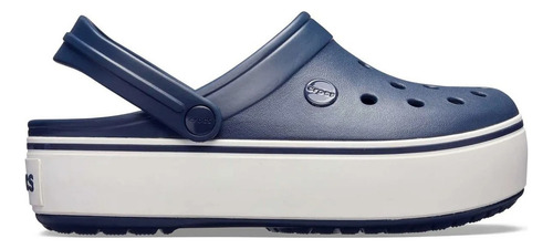 Zuecos Crocs Originales Crocband Platform Azul