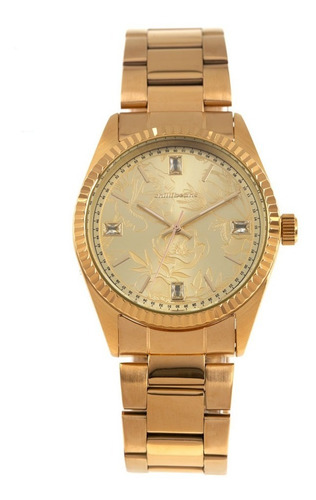 Relógio Analógico Feminino Crystal Chilli Beans Dourado
