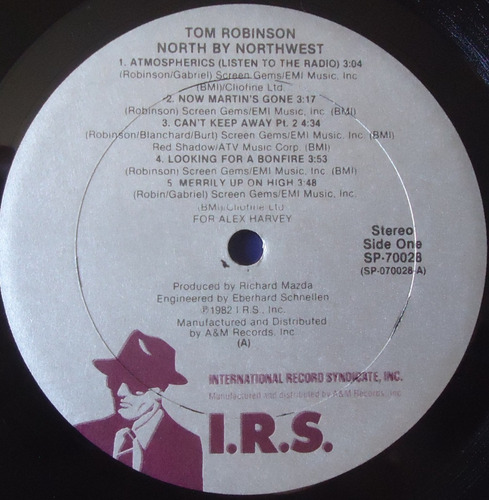 Tom Robinson North By Northwest 1982 - Lp Importado (Usado)