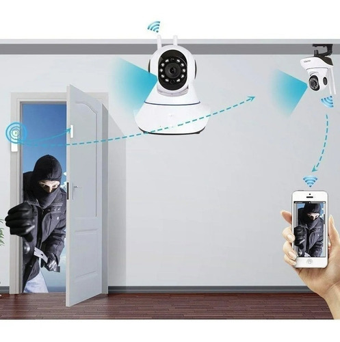Imagen 4 de 5 de Camara Ip Wifi Hd Motorizada Vision Nocturna 360° Ml2881