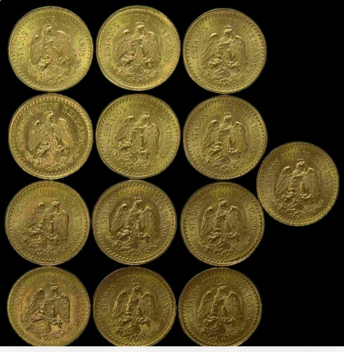 Medallas Para Arras 2.50 Pesos Baño Oro 24k 13 Piezas S/caja