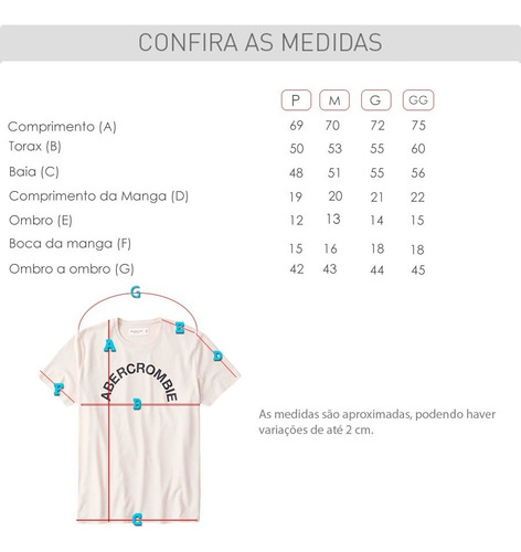 Imagem 9 de 9 de Tshirt Abercrombie Soft A&f Tee Original Eua Graphic Tee