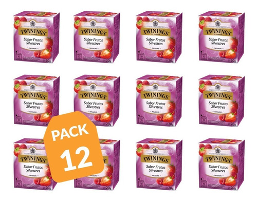 Té Twinings Infusion Frutos Rojos - Wild Berries  (pack 12) 