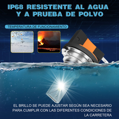 H7 + H15 6000k Faros Delanteros Led Reemplazan E 12v